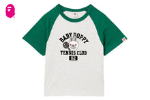 BABY DOPPY PRINTED RAGLAN CROP TEE