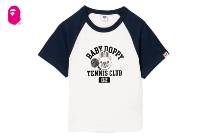 BABY DOPPY PRINTED RAGLAN CROP TEE