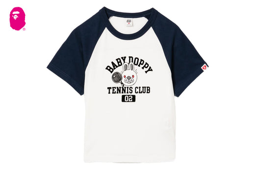 BABY DOPPY PRINTED RAGLAN CROP TEE