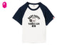 BABY DOPPY PRINTED RAGLAN CROP TEE