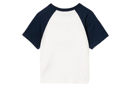 BABY DOPPY PRINTED RAGLAN CROP TEE