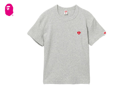HEART BADGE RIB TEE