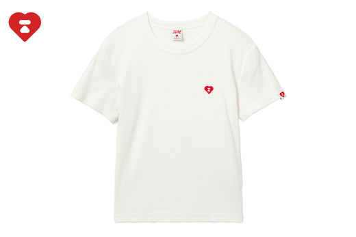 HEART BADGE RIB TEE