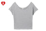 HEART BADGE CROP TEE #3