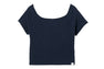 HEART BADGE CROP TEE #3