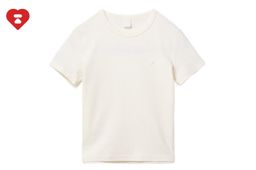 HEART BADGE CROP TEE #4