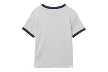 PRINT CROP RINGER TEE