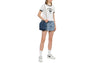 PRINT CROP RINGER TEE
