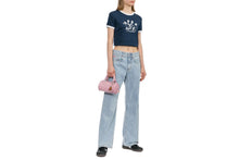 PRINT CROP RINGER TEE