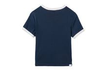PRINT CROP RINGER TEE