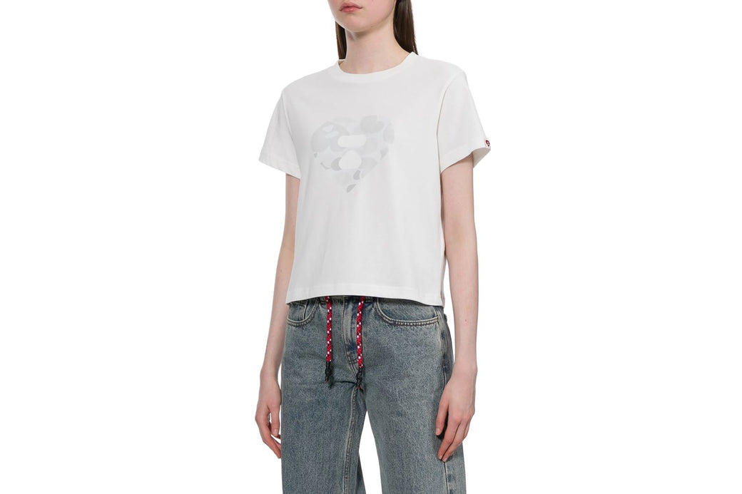 CAMO HEART PRINTED TEE #1 | bape.com