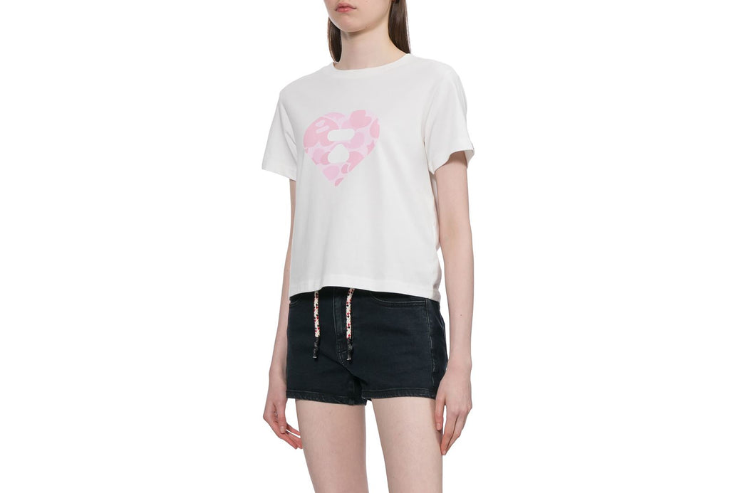 CAMO HEART PRINTED TEE #1 | bape.com