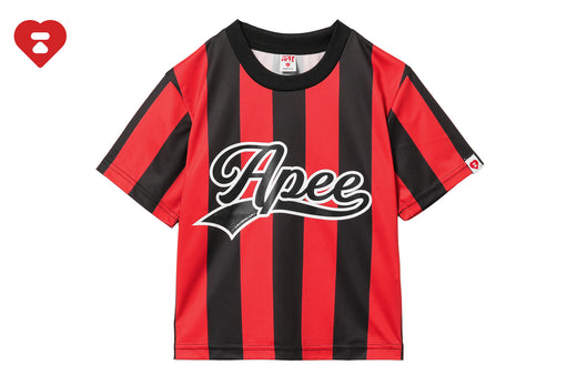 APEE STRIPE FOOTBALL TEE