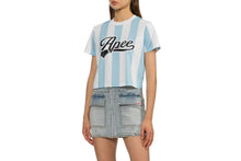 APEE STRIPE FOOTBALL TEE