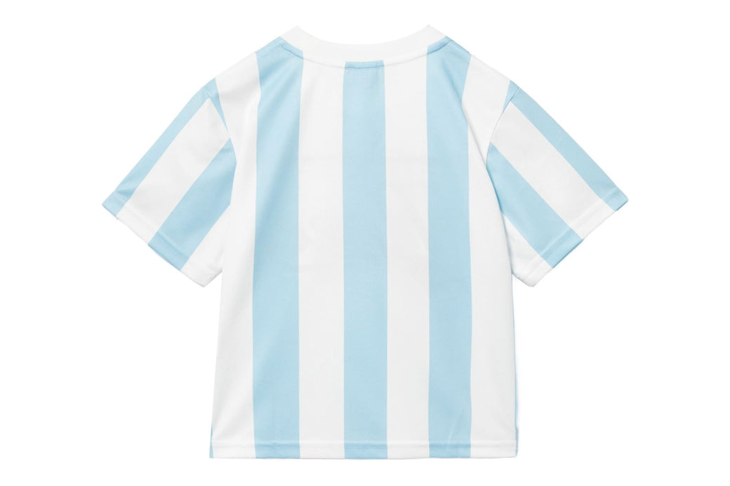 APEE STRIPE FOOTBALL TEE | bape.com
