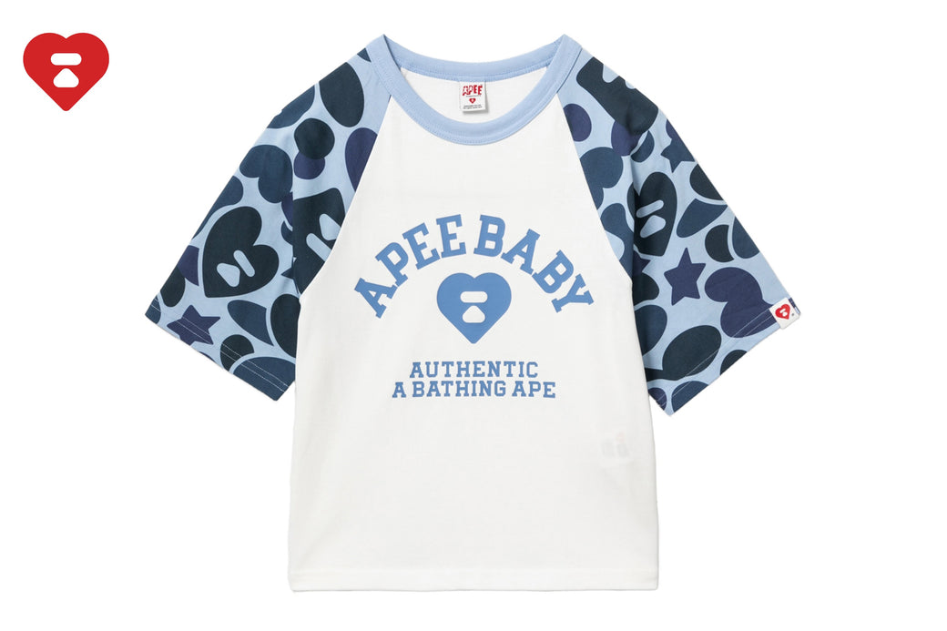 BAPE APEE CAMO SLEEVES RAGLAN TEE　MSize CAMO SLEEVES RAGLAN TEE | bape.com