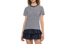 HEART BADGE STRIPED TEE