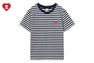 HEART BADGE STRIPED TEE
