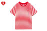 HEART BADGE STRIPED TEE