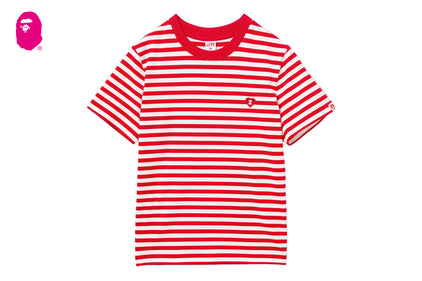 HEART BADGE STRIPED TEE