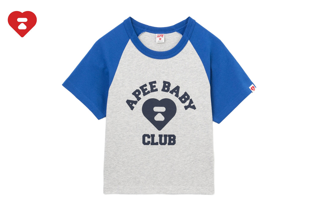 APEE BABY PRINT RAGLAN TEE | bape.com