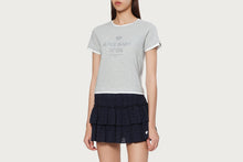 APEE LAYERED GLITTER PRINT TEE