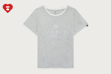 APEE LAYERED GLITTER PRINT TEE