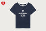 APEE LAYERED GLITTER PRINT TEE