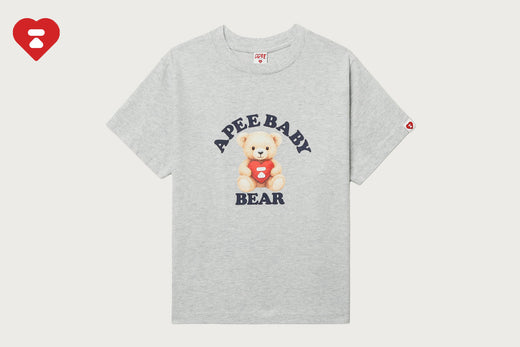 APEE BABY BEAR RUBBER PRINT TEE