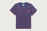 PATENT HEART BADGE STRIPE TEE