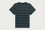 PATENT HEART BADGE STRIPE TEE