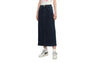 EMBOSSED UNWASHED DENIM MAXI SKIRT #1