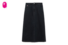 EMBOSSED UNWASHED DENIM MAXI SKIRT #2