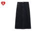 EMBOSSED UNWASHED DENIM MAXI SKIRT #2