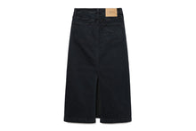 EMBOSSED UNWASHED DENIM MAXI SKIRT #2