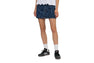 EMBOSSED CAMO DENIM SKIRT