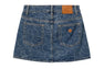 CAMO WASHED DENIM SKIRT