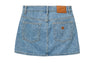 CAMO WASHED DENIM SKIRT