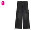 LIGHTWEIGHT DRAWSTRING FASTENING CARGO JEANS