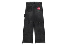 LIGHTWEIGHT DRAWSTRING FASTENING CARGO JEANS