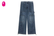 LIGHTWEIGHT DRAWSTRING FASTENING CARGO JEANS