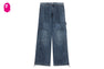 LIGHTWEIGHT DRAWSTRING FASTENING CARGO JEANS