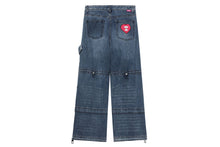 LIGHTWEIGHT DRAWSTRING FASTENING CARGO JEANS