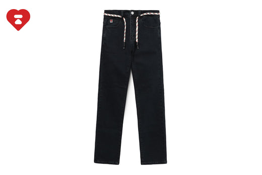 HEART PU BADGE SKINNY JEANS #2