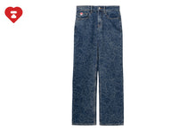 CAMO WASHED STRAIGHT CUT JEANS