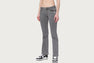 FLARED HEM WASHED DENIM PANTS