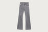FLARED HEM WASHED DENIM PANTS