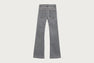 FLARED HEM WASHED DENIM PANTS