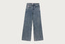 APEE WASHED STRAIGHT CUT DENIM PANTS