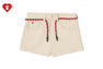 PU BADGE DENIM SHORTS #2